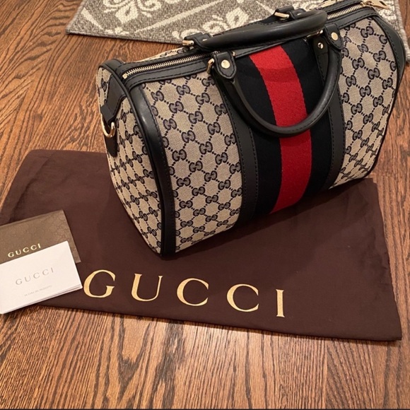 Gucci Ophidia Web Boston Bag Medium - Picture 3 of 15